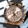 Rolex Daytona Oysterflex Everose Gold Sundust Baguette Diamond Dial Ref: 116515LN 2023