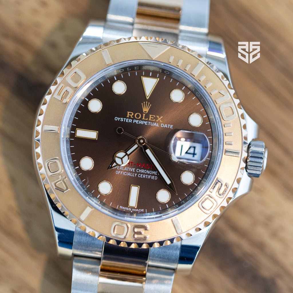 Rolex Yachmaster 40 Everose Two Tone Chocolate Dial Ref: 116621