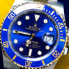 Rolex Submariner Two Tone Blue Dial Ref: 116613LB