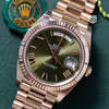 Rolex DayDate 40 White Gold Olive Dial Ref: 228239 2023