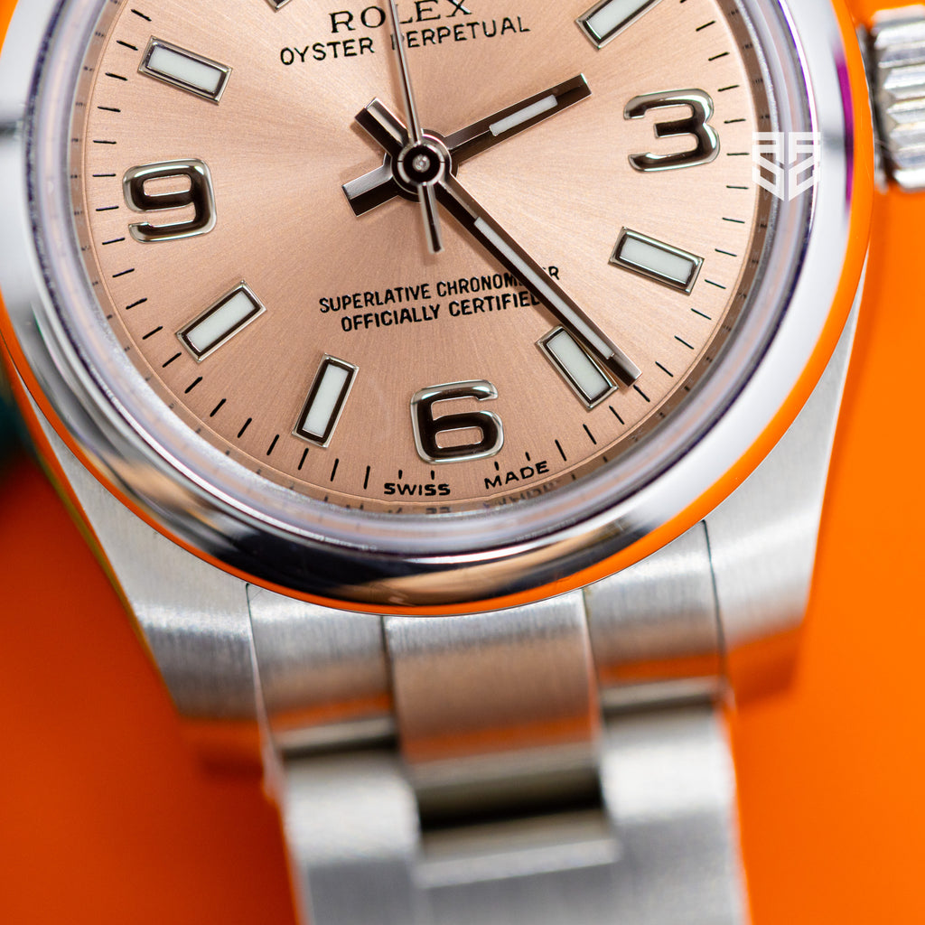 Rolex Oyster Perpetual 26 Pink Dial Ref: 176200