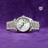 Rolex DayDate 40 White Gold Silver Baguette Diamond Dial Ref: 228239 2020