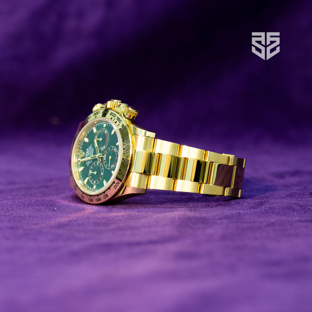 Rolex 'John Mayer' Daytona Yellow Gold Green Dial Ref: 116508 2020