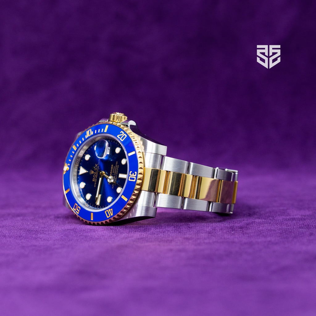 Rolex Submariner Two Tone Blue Dial Ref: 116613LB
