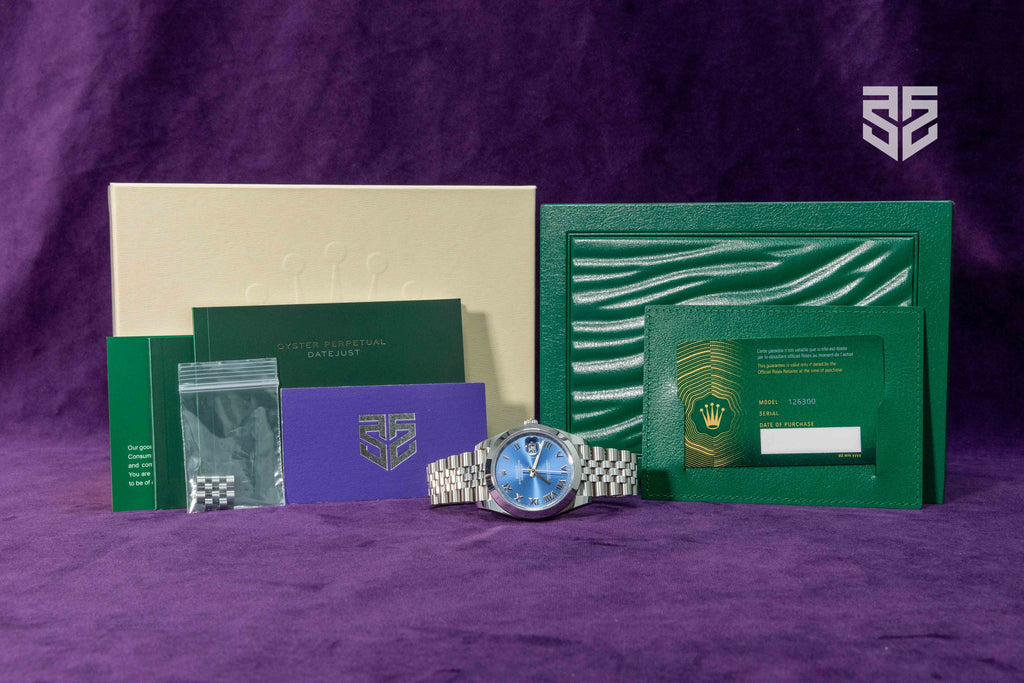 Rolex DateJust 41mm Azzuro Blue Dial Ref: 126300 2025