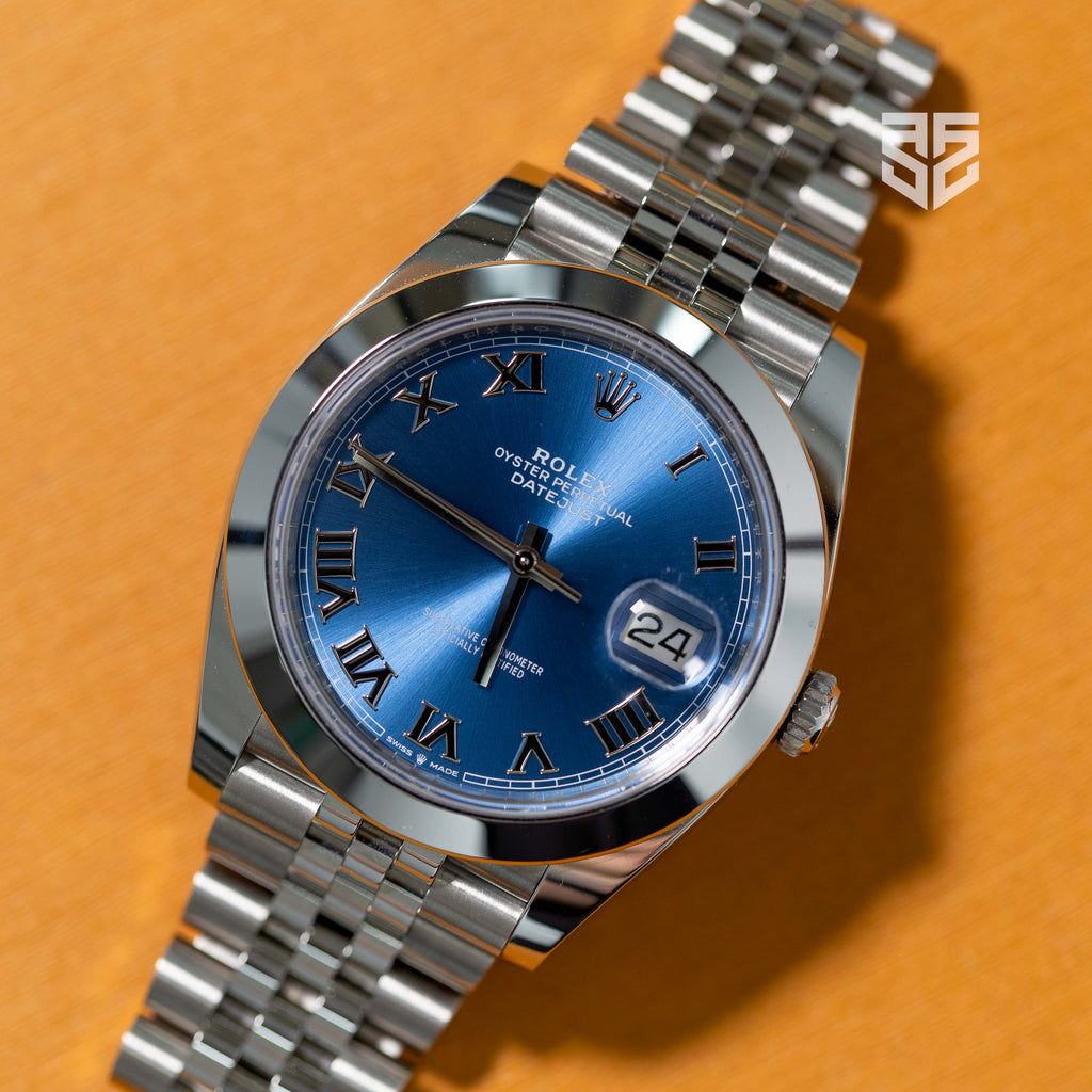 Rolex DateJust 41mm Azzuro Blue Dial Ref: 126300 2025
