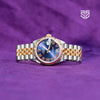 Rolex DateJust 31mm Rose Gold Two Tone Purple Diamond Dial Ref: 278271