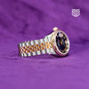 Rolex DateJust 31mm Rose Gold Two Tone Purple Diamond Dial Ref: 278271