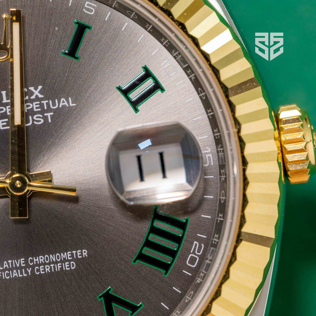 Rolex DateJust 41mm Yellow Gold Two-Tone Wimbledon Dial Ref: 126333 2025