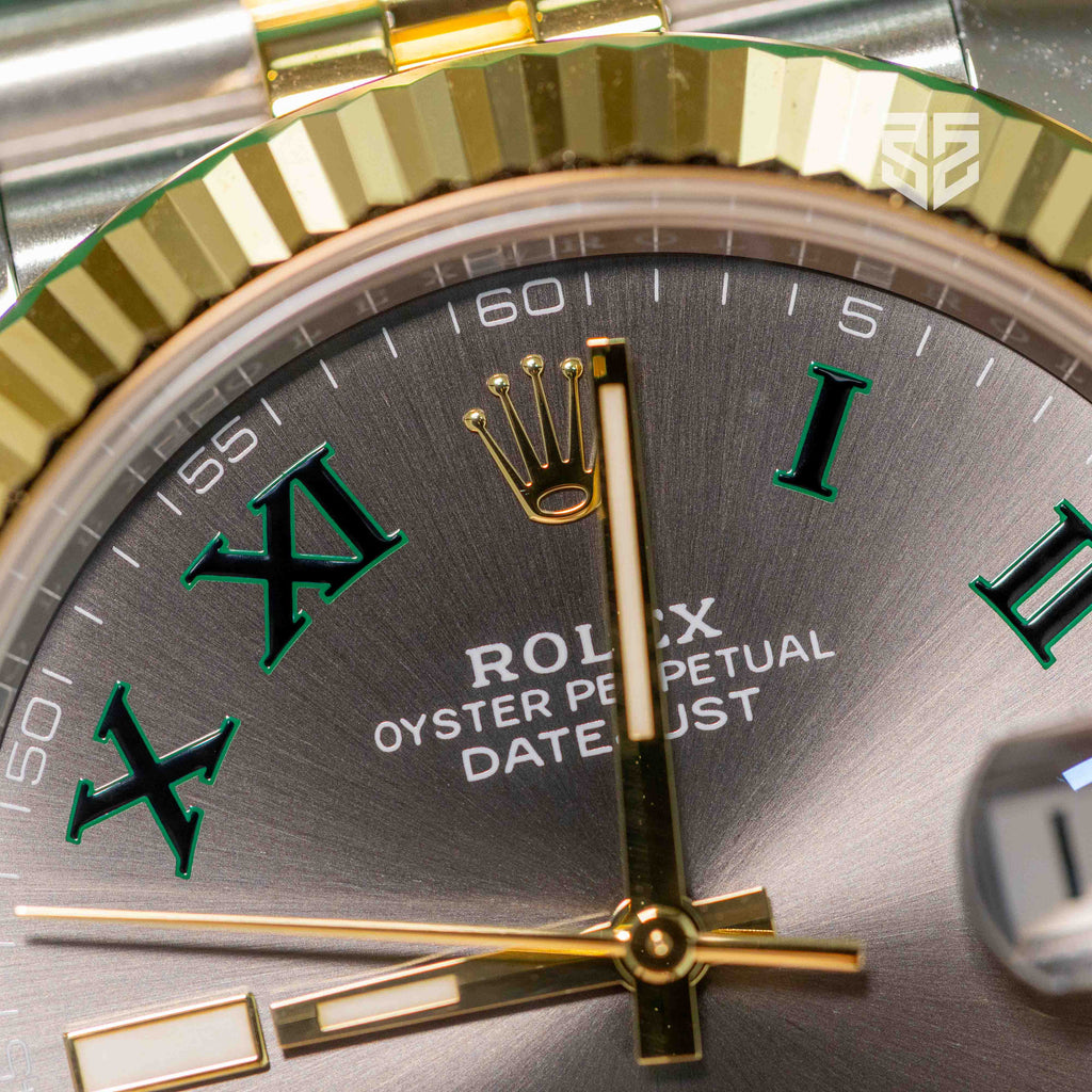 Rolex DateJust 41mm Yellow Gold Two-Tone Wimbledon Dial Ref: 126333 2025