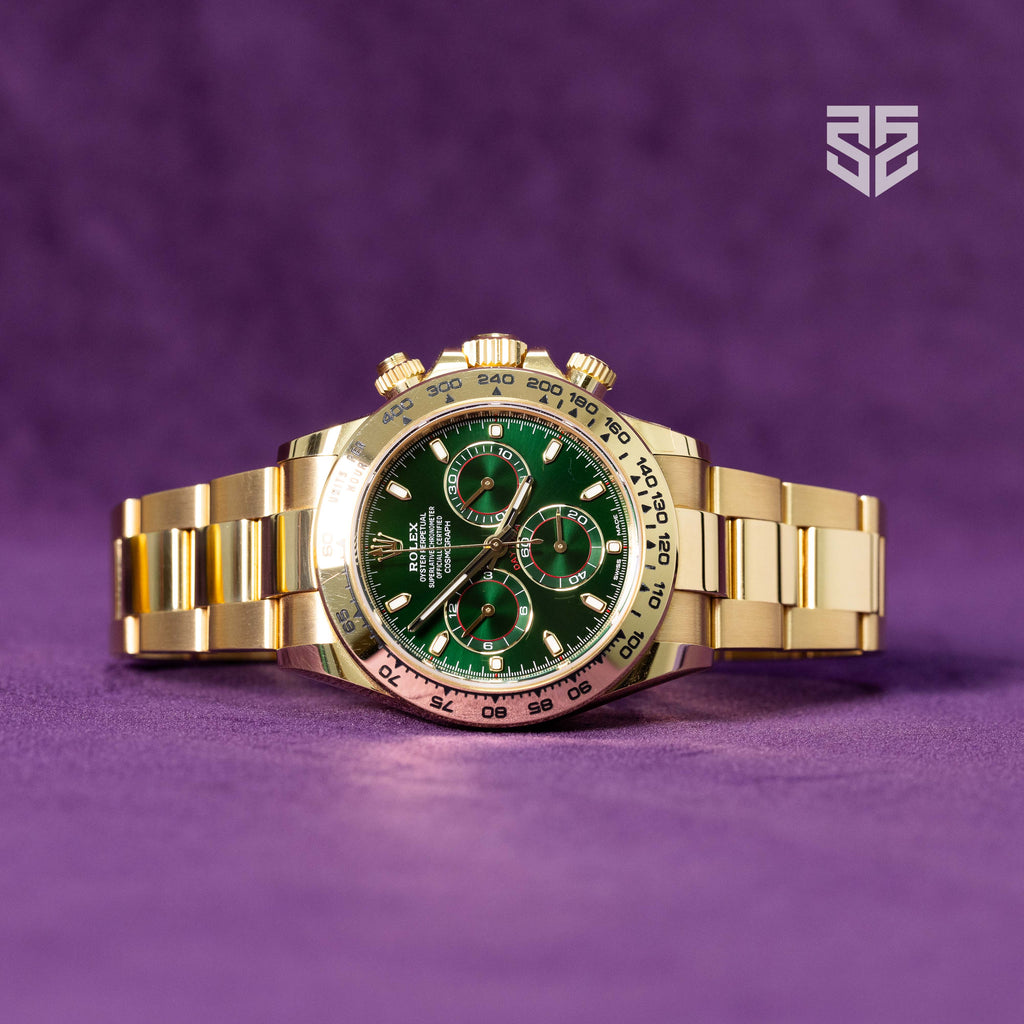 Rolex Daytona Yellow Gold Green Dial 'John Mayer' Ref: 116508 2019