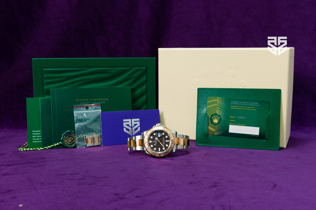 Rolex Yachtmaster 40 Rose Gold TT Black Dial Ref: 126621 2022