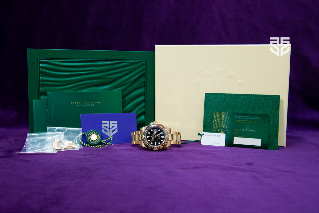 Rolex GMT Master 2 Rose Gold 'Rootbeer' Ref: 126715CHNR 2022