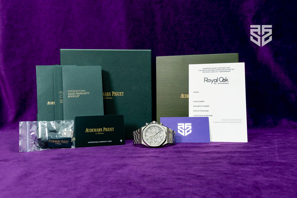 Audemars Piguet Royal Oak Steel Chronograph Silver Dial 50th Anniversary Ref: 26240ST 2022
