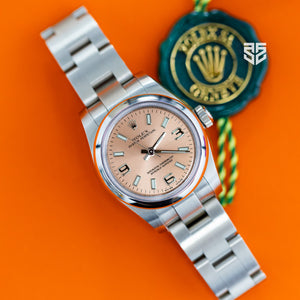 Rolex Oyster Perpetual 26 Pink Dial Ref: 176200