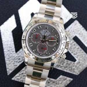 Rolex Daytona White Gold Grey Racing Dial Ref: 116509 2010