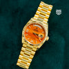 Yellow Rolex DayDate 36 Gold Carnelian Dial Ref: 128238 2025