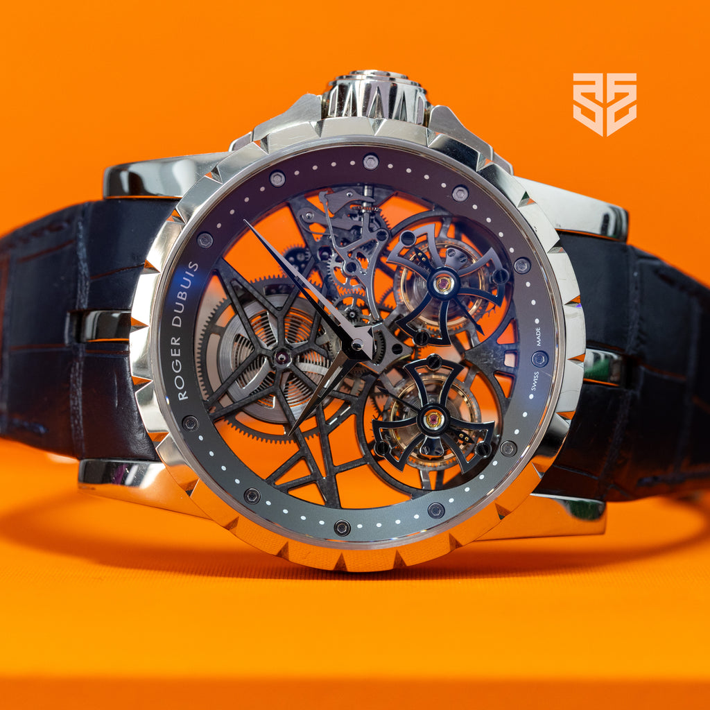 Roger Dubuis Excalibur White Gold Double Flying Tourbillon