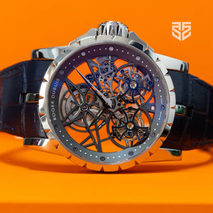 Roger Dubuis Excalibur White Gold Double Flying Tourbillon