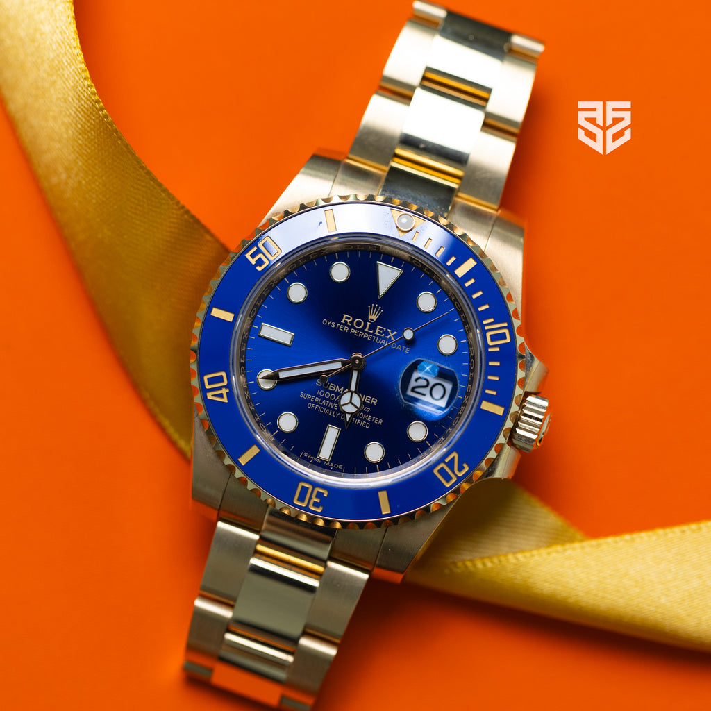 Rolex Submariner Date Yellow Gold Blue Dial Ref:116618LB 2020