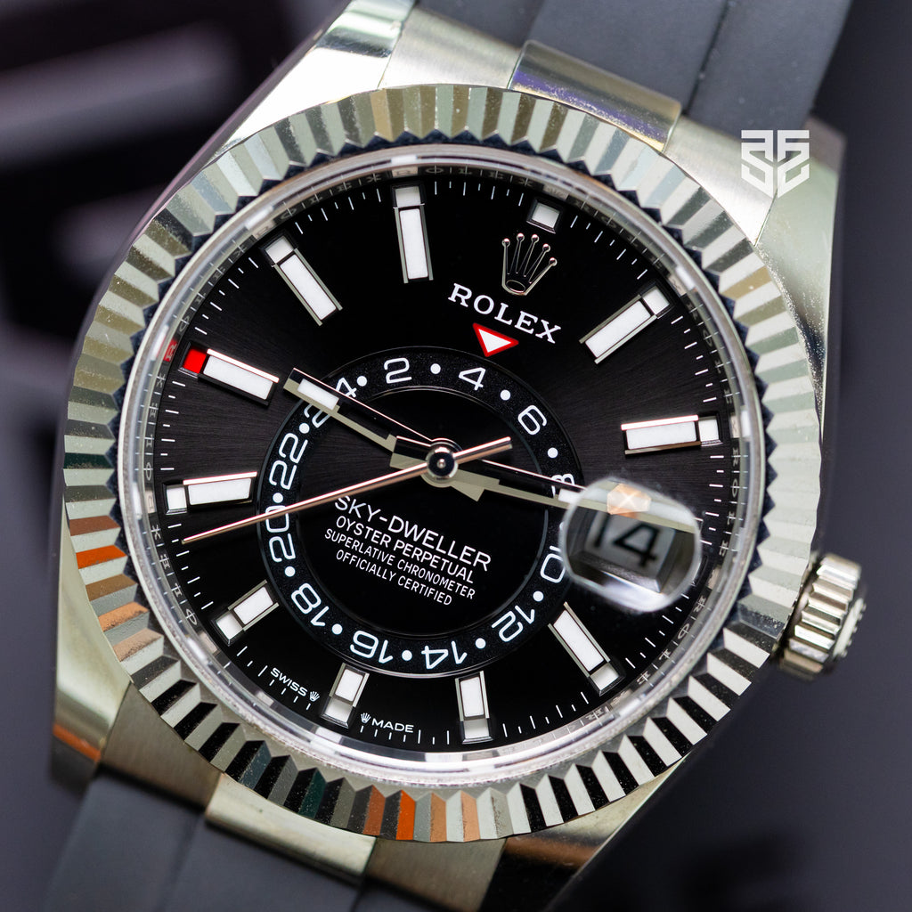 Rolex Skydweller White Gold Oysterflex Black Dial Ref: 336239 2023
