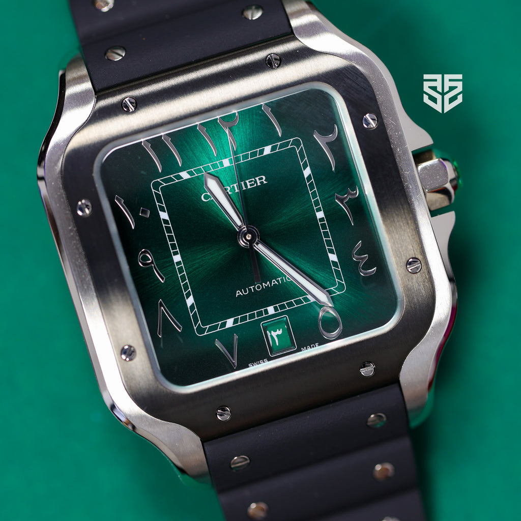 Cartier Santos Large Green Arabic Dial Middle East Limited Edition 2025 Brand New