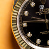 Rolex DateJust 41mm Yellow Gold Two Tone Black Diamond Dial Ref: 126333 2023