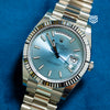 Rolex DayDate 40 Platinum Ice Blue Index Dial Ref: 228236 2025