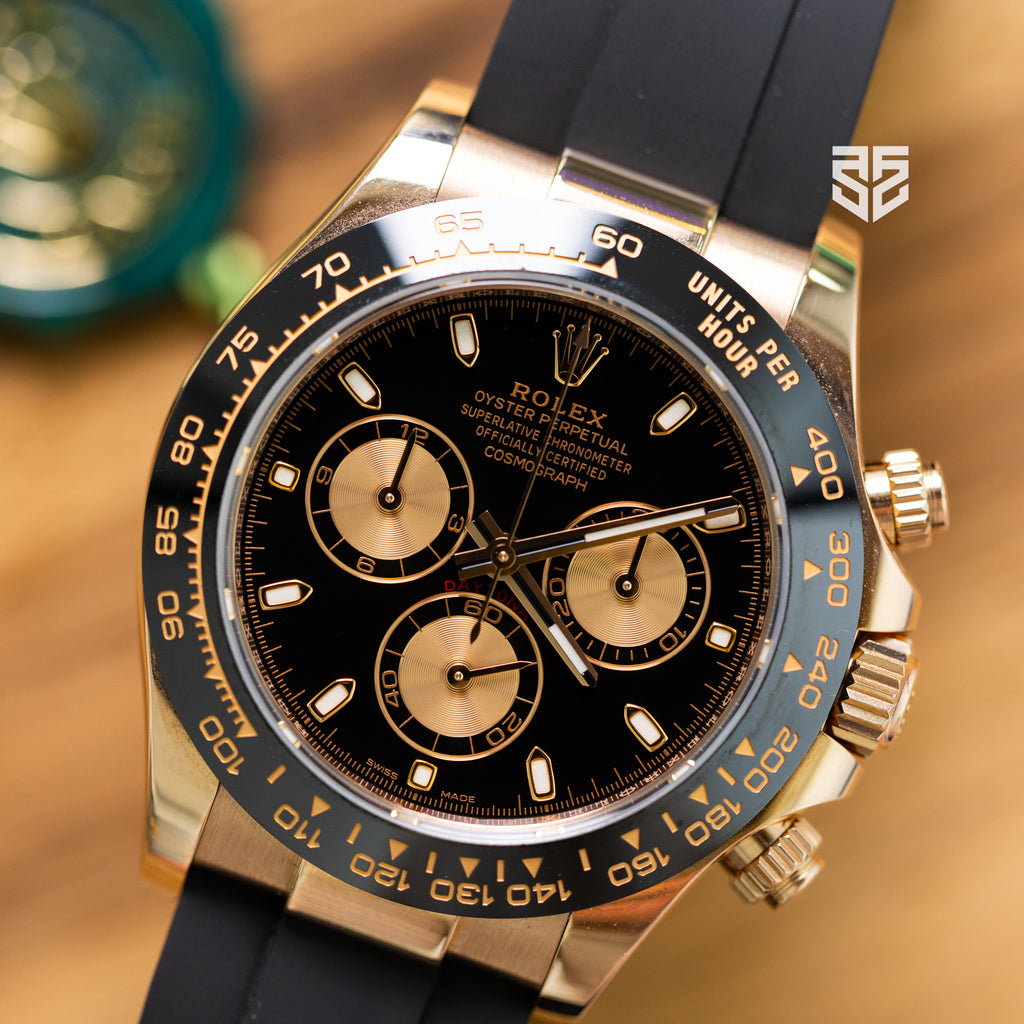 Rolex Daytona Oysterflex Rose Gold Black Dial Ref: 116515LN 2023