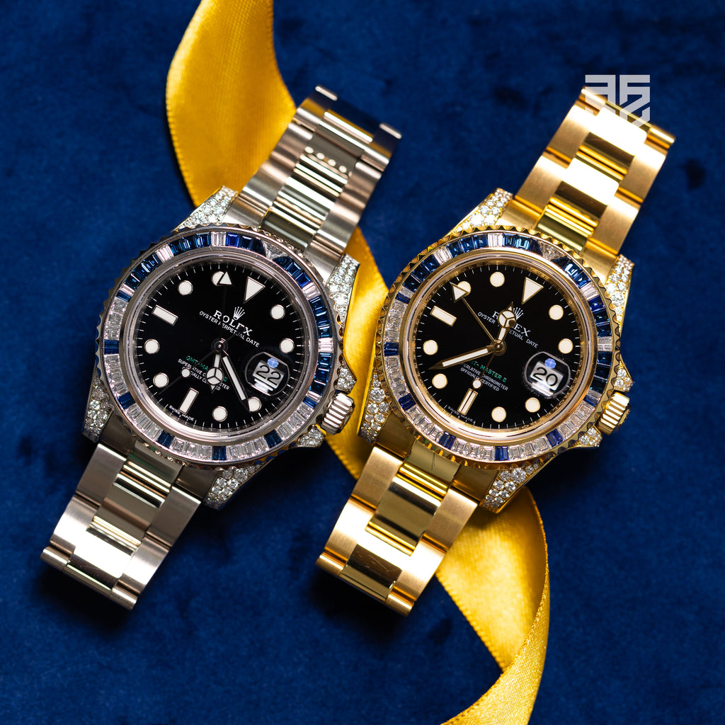 Rolex GMT Master 2 White Gold Factory Diamond and Sapphire Bezel Ref: 116759SA 2012