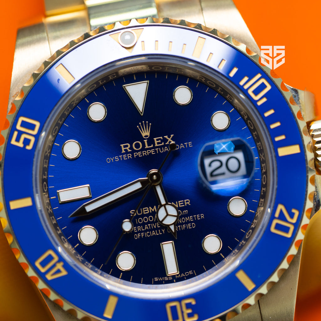 Rolex Submariner Date Yellow Gold Blue Dial Ref:116618LB 2020