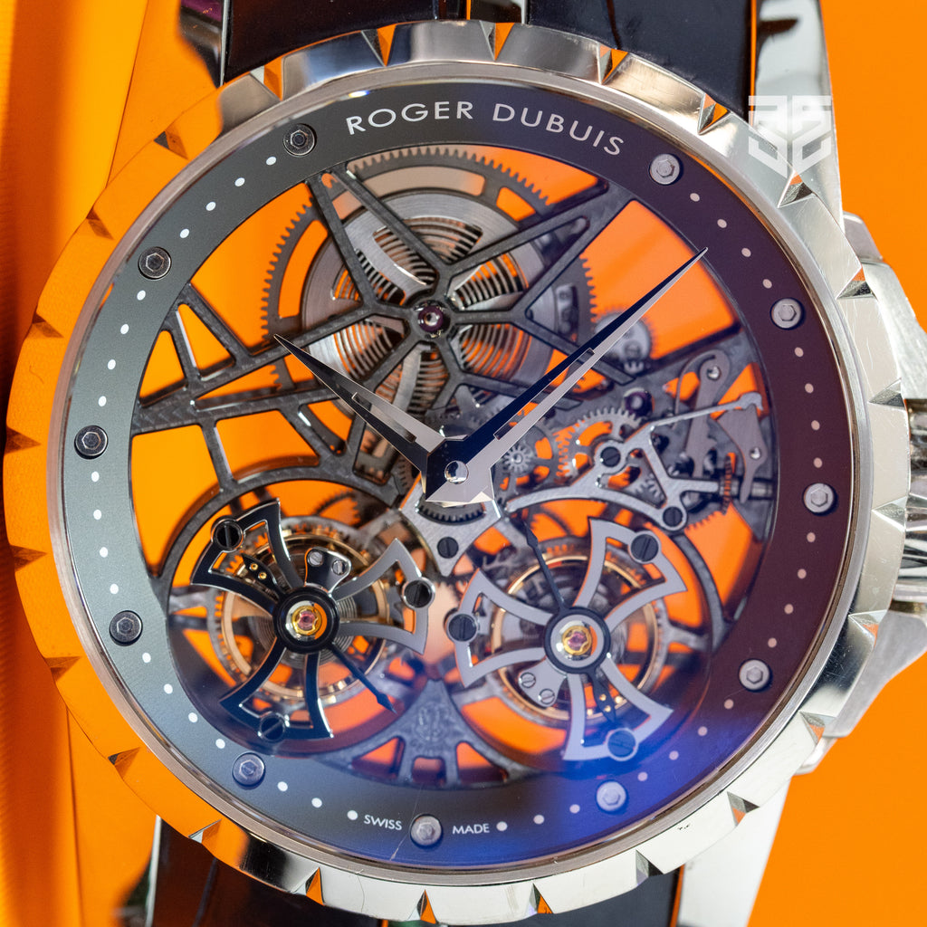 Roger Dubuis Excalibur White Gold Double Flying Tourbillon