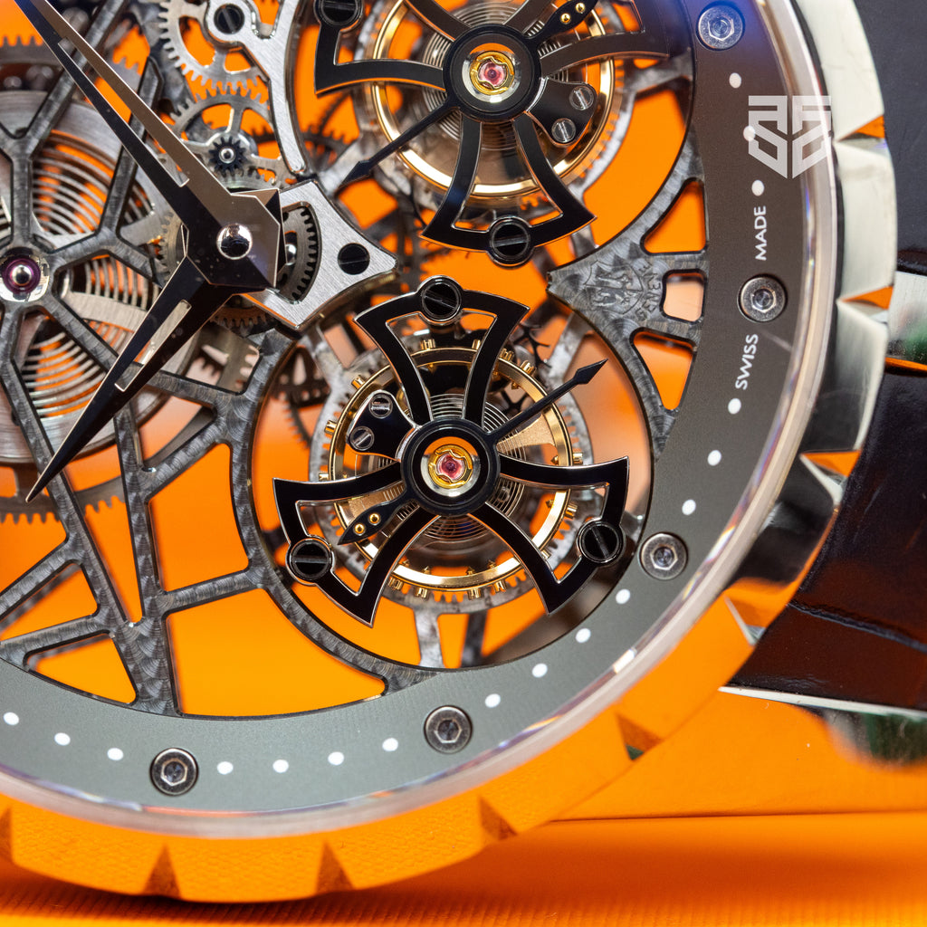 Roger Dubuis Excalibur White Gold Double Flying Tourbillon