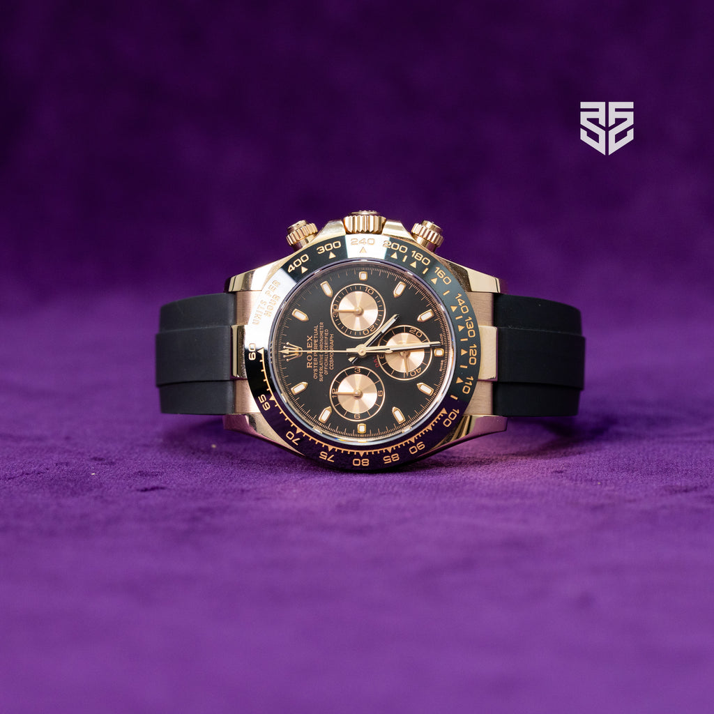 Rolex Daytona Oysterflex Rose Gold Black Dial Ref: 116515LN 2023