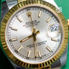 Rolex DateJust 31mm Yellow Gold Two Tone Silver Dial Ref: 178273