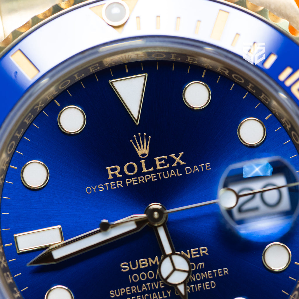 Rolex Submariner Date Yellow Gold Blue Dial Ref:116618LB 2020