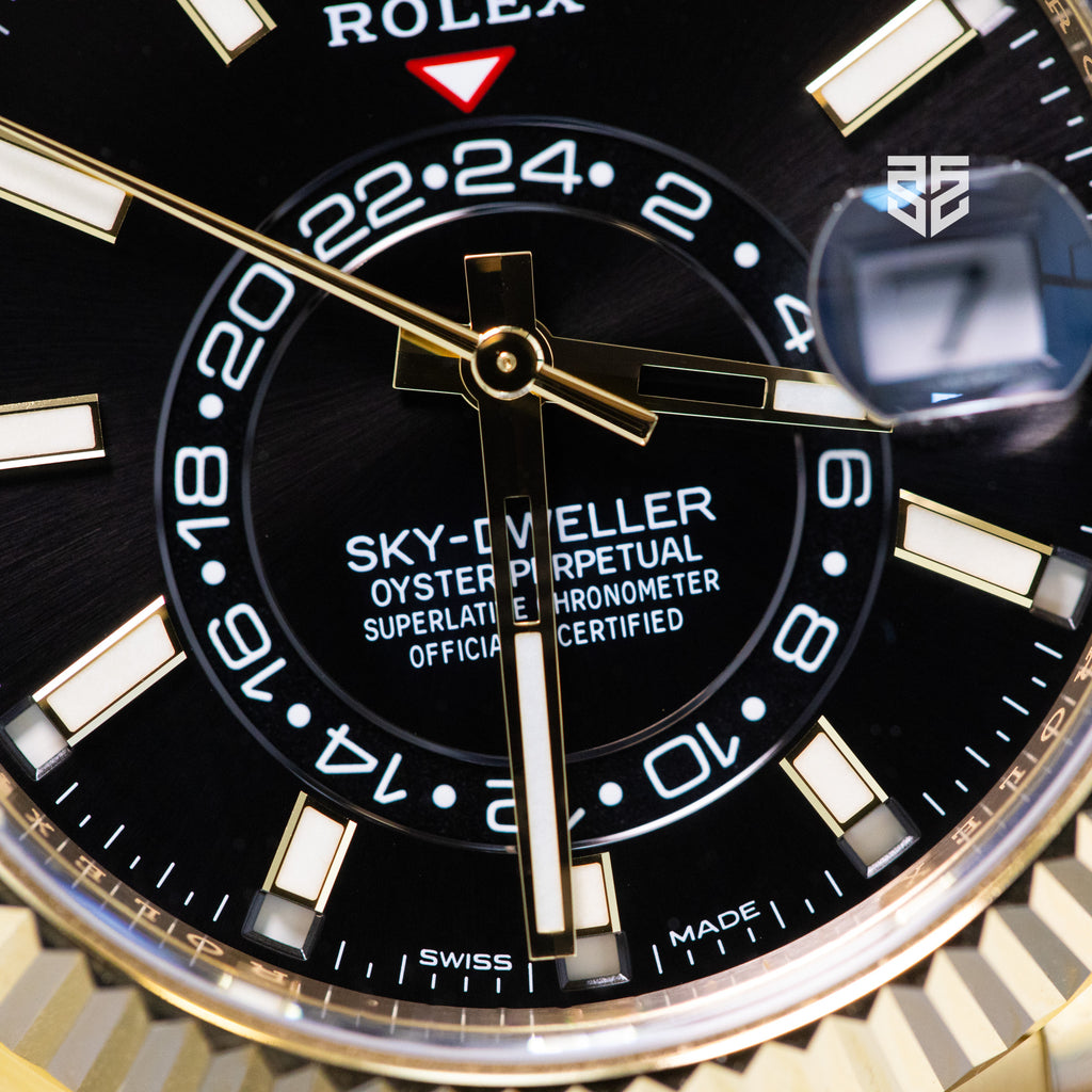 Rolex Skydweller Yellow Gold Black Dial Ref: 326938 2022