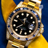 Rolex GMT Master 2 Yellow Gold Factory Diamond and Sapphire Bezel Ref: 116758SA 2008