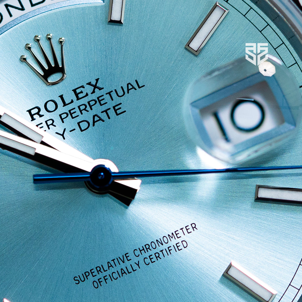 Rolex DayDate 40 Platinum Ice Blue Index Dial Ref: 228236 2025