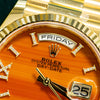 Yellow Rolex DayDate 36 Gold Carnelian Dial Ref: 128238 2025