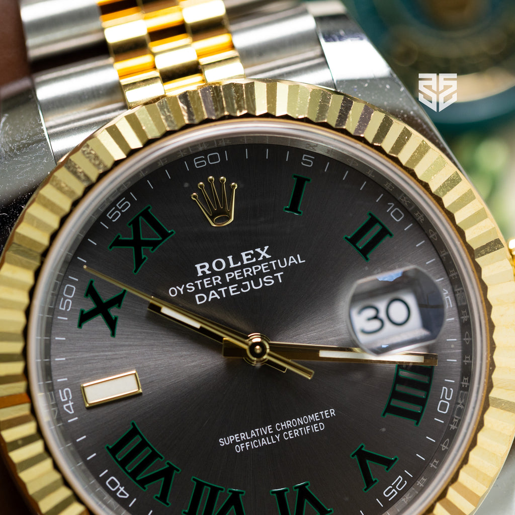 Rolex DateJust 41mm Yellow Gold Two-Tone Wimbledon Dial 2020