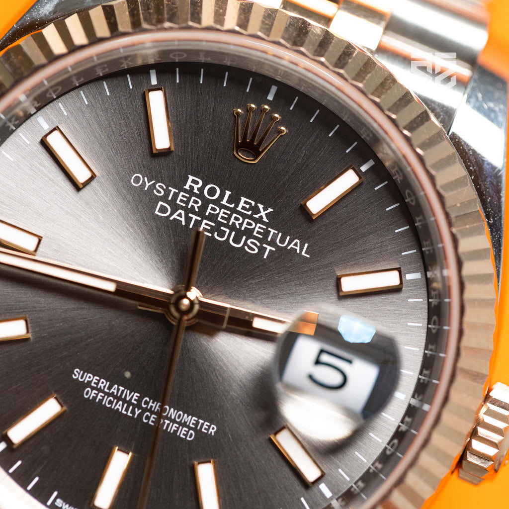 Rolex DateJust 36mm Rose Gold Two Tone Slate Dial Ref: 126231 2024