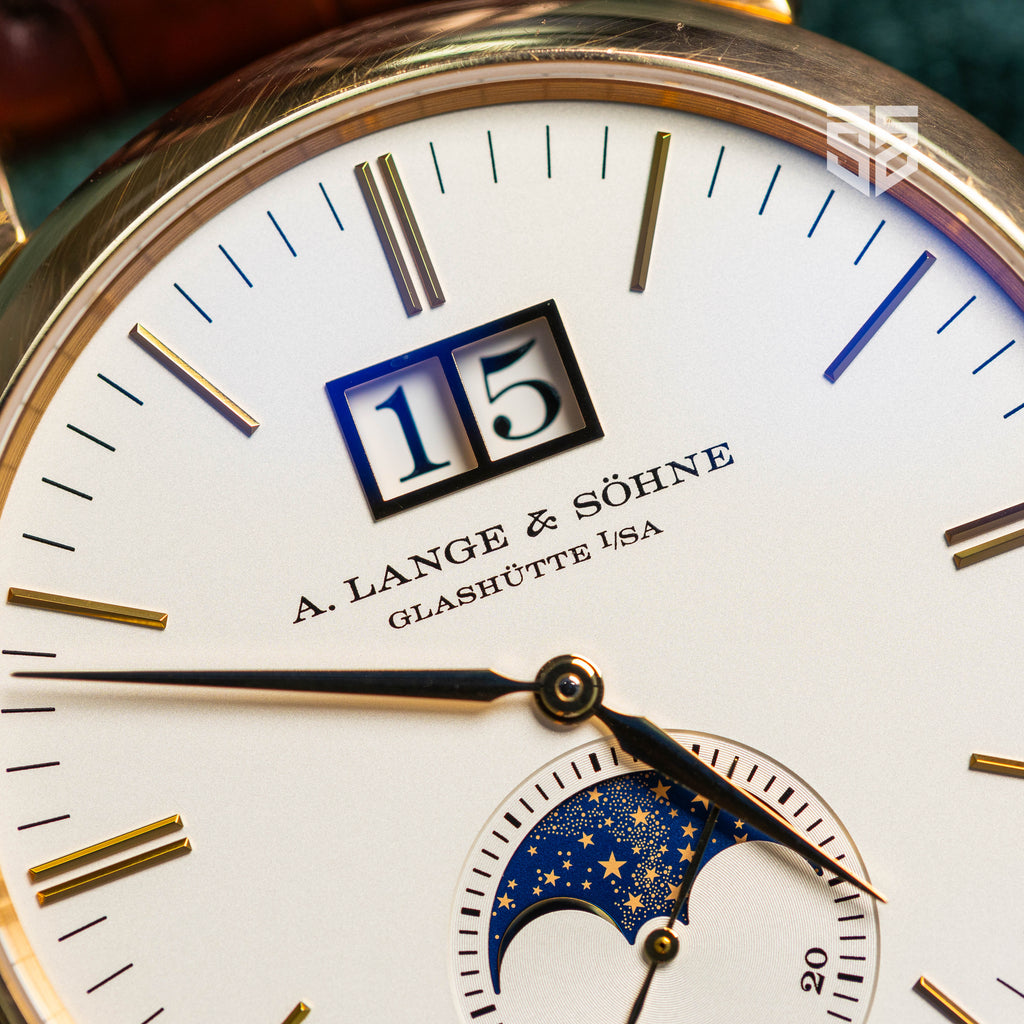 A. Lange Sohne Saxonia Moonphase Rose Gold Ref: 384.032 2022