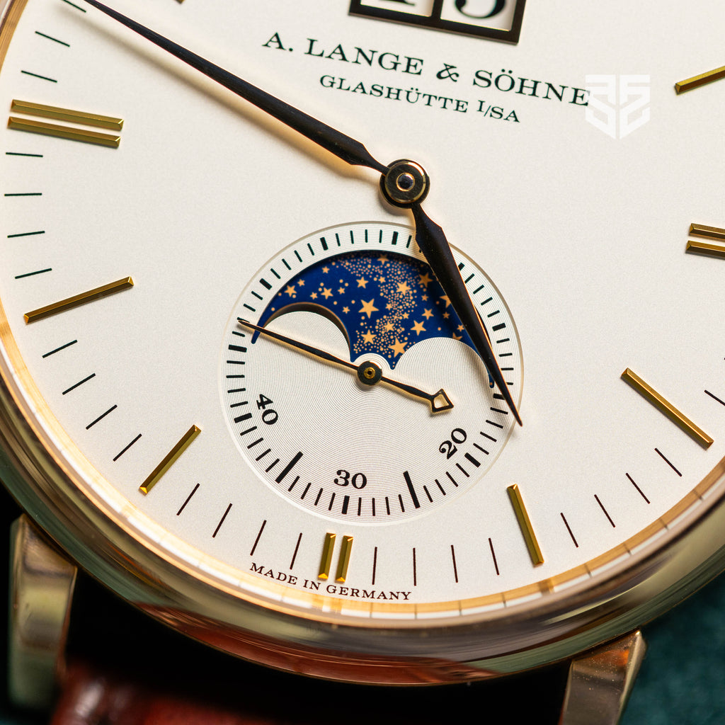 A. Lange Sohne Saxonia Moonphase Rose Gold Ref: 384.032 2022