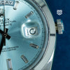 Rolex DayDate 40 Platinum with Ice Blue Baguette Diamond Dial Ref: 228206