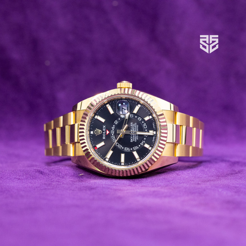 Rolex Skydweller Yellow Gold Black Dial Ref: 326938 2022