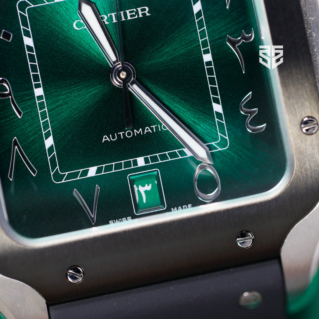 Cartier Santos Large Green Arabic Dial Middle East Limited Edition 2025 Brand New
