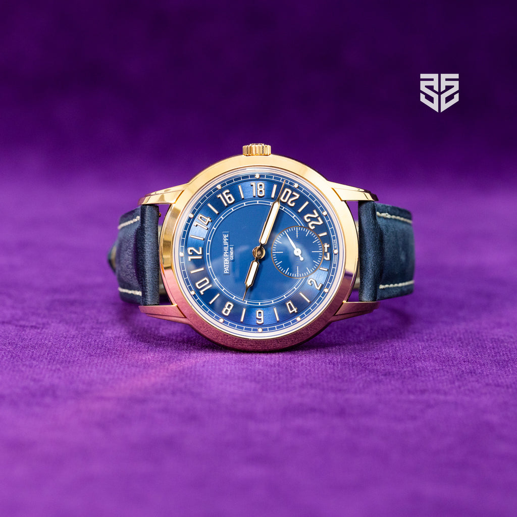 Patek Philippe Calatrava Rose Gold Blue Dial Travel Time Ref: 5224R 2025