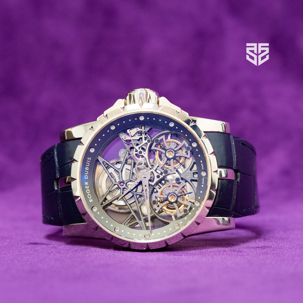 Roger Dubuis Excalibur White Gold Double Flying Tourbillon
