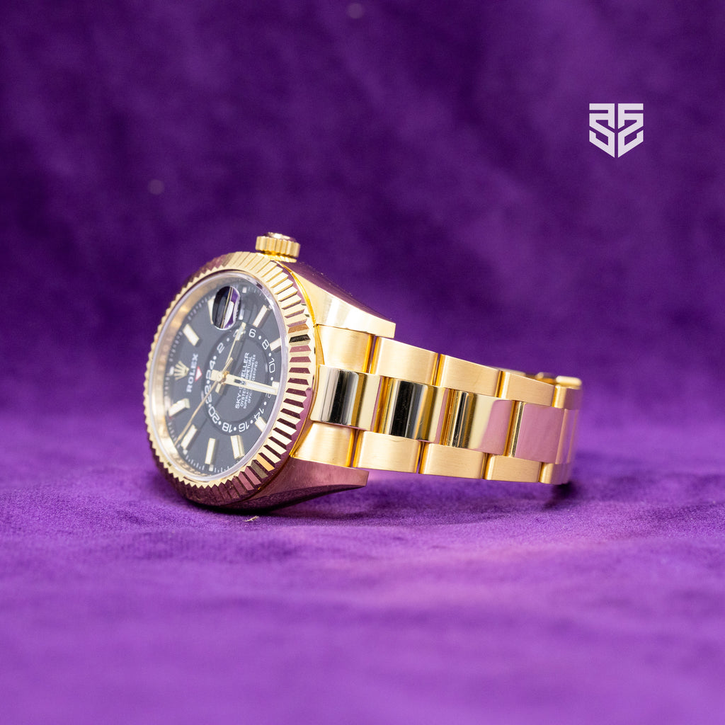Rolex Skydweller Yellow Gold Black Dial Ref: 326938 2022